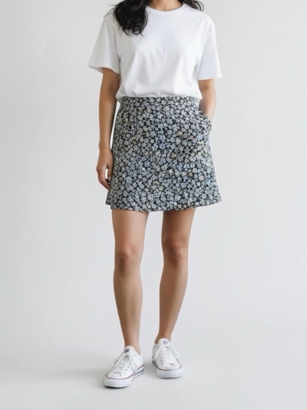 Floral‎ Mini Skirt Size 10 Cottagecore Boho Ditsy
